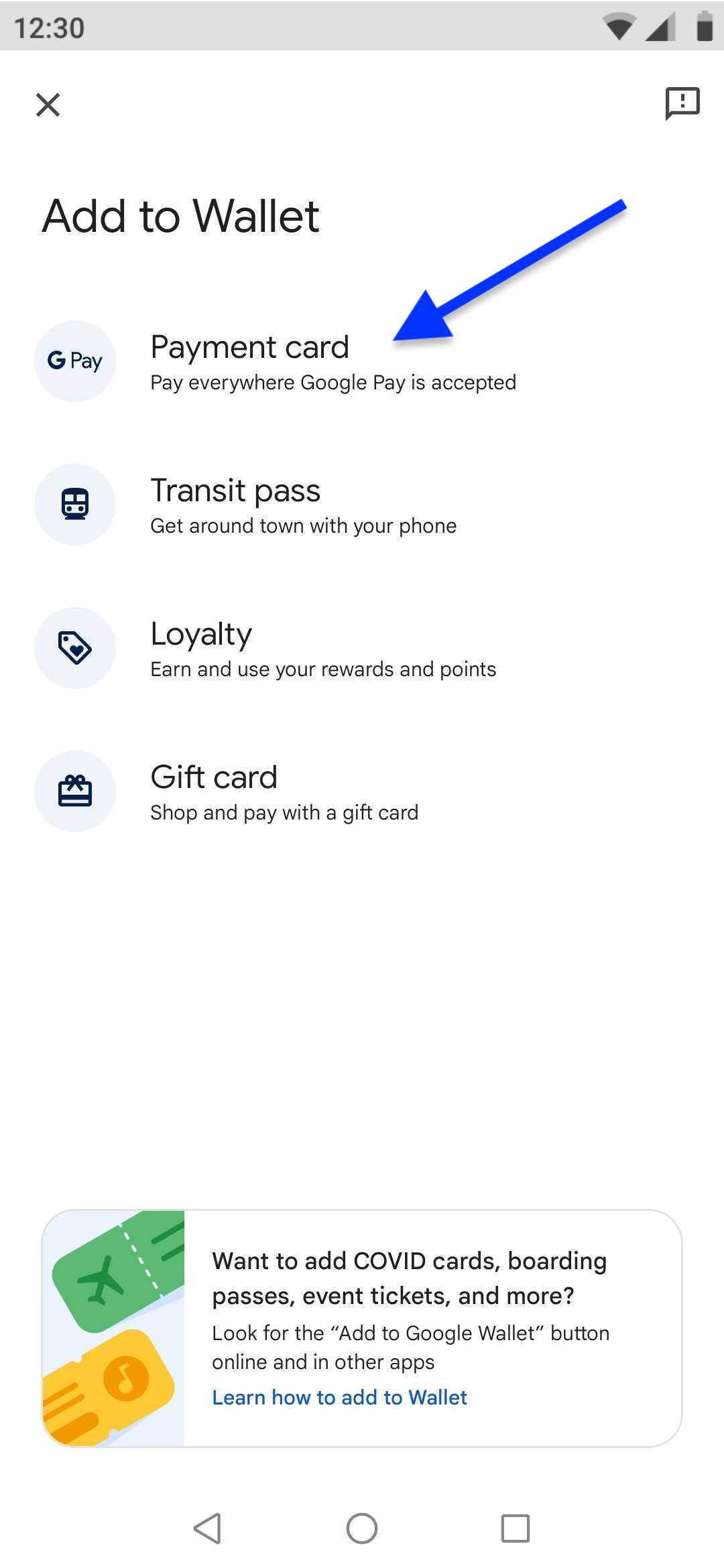 How to add gift cards to the new Google Wallet app