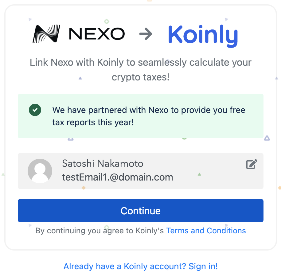How to download account statements on Nexo and create a tax report via ...
