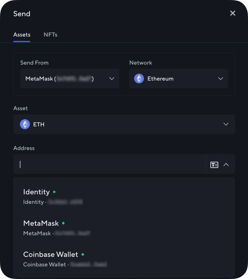 How do I receive and send tokens - Nexo Wallet • Nexo