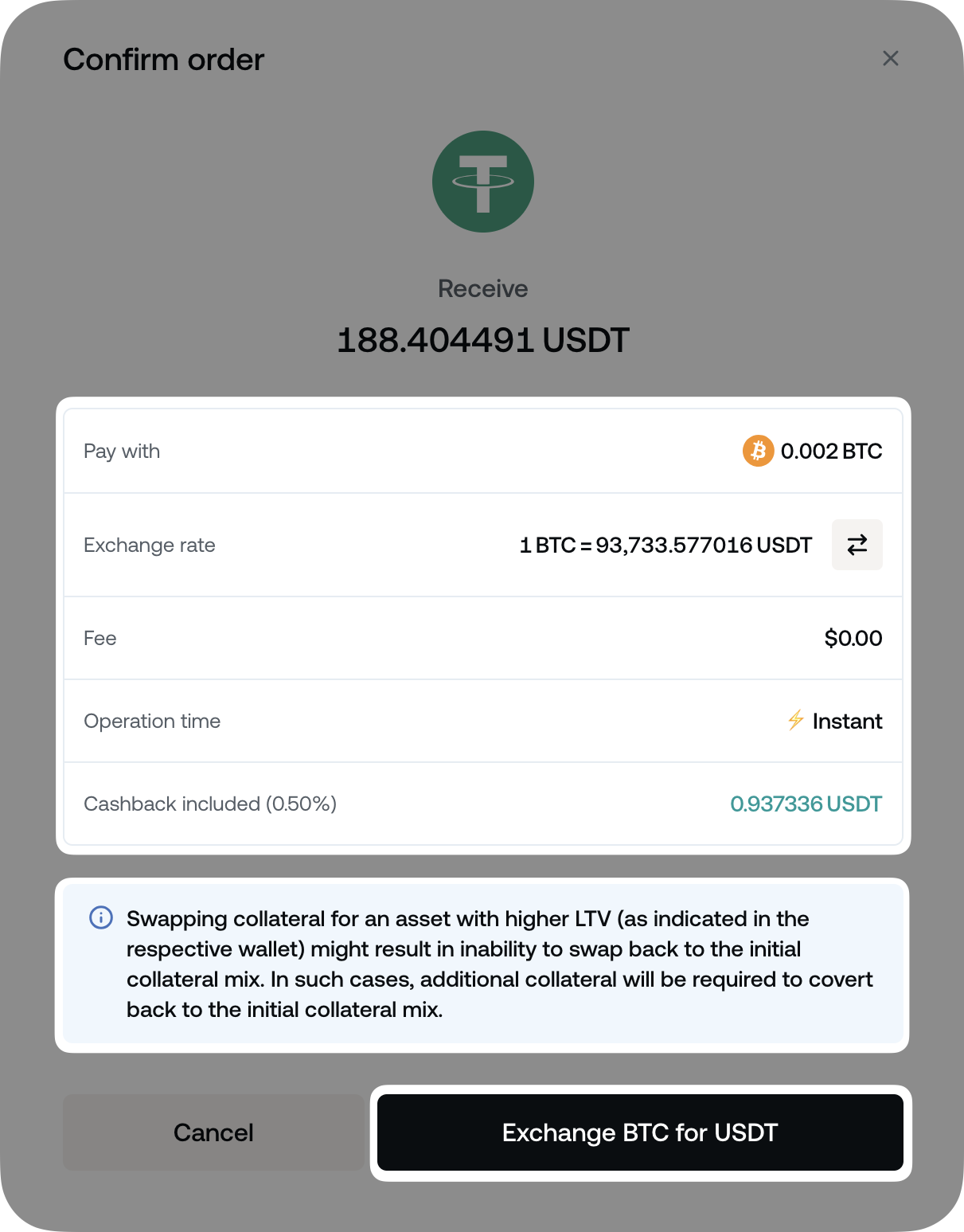 How to exchange your collateral for other assets - Explained • Nexo