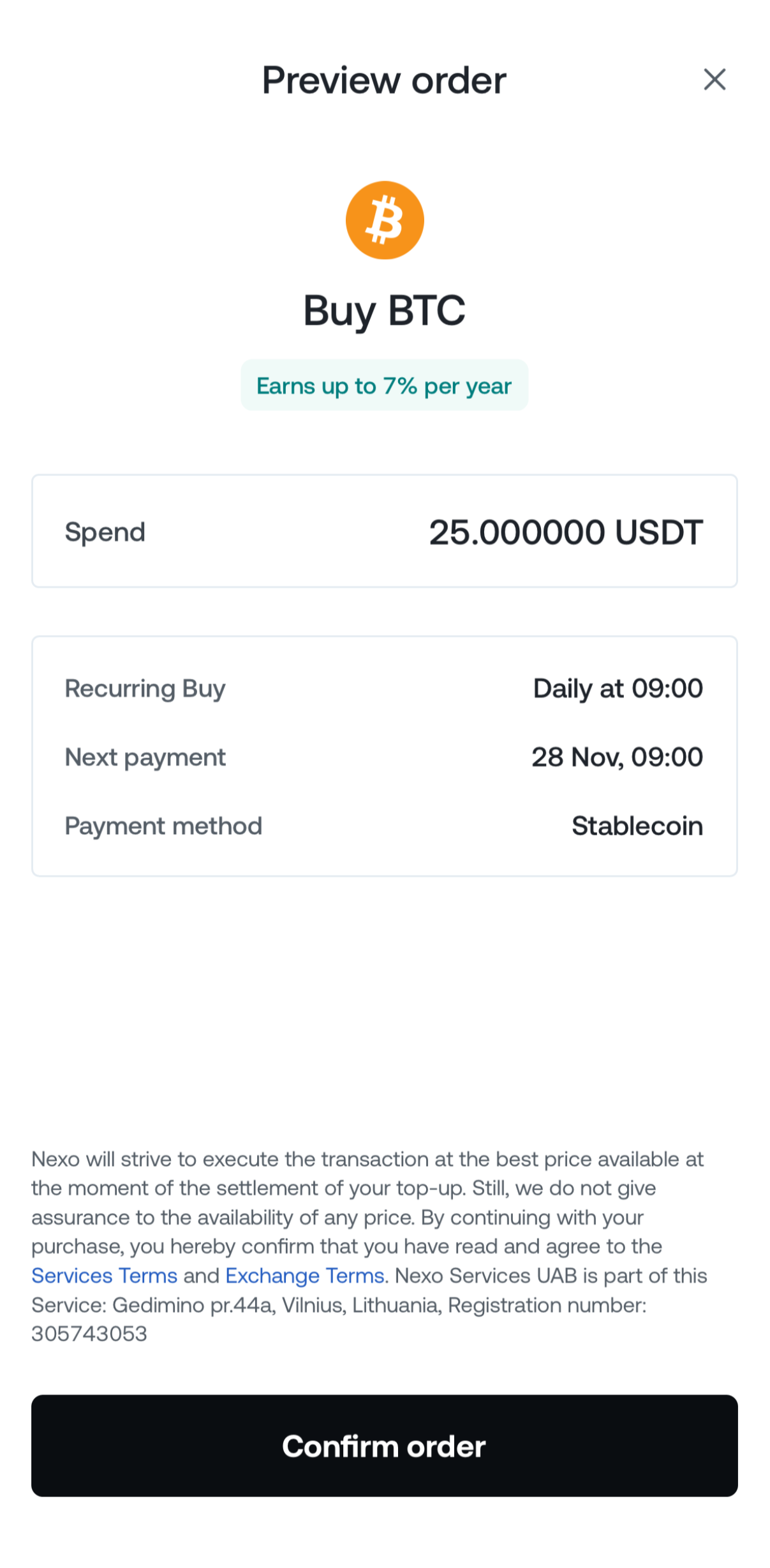 How do I set up Recurring Buys • Nexo