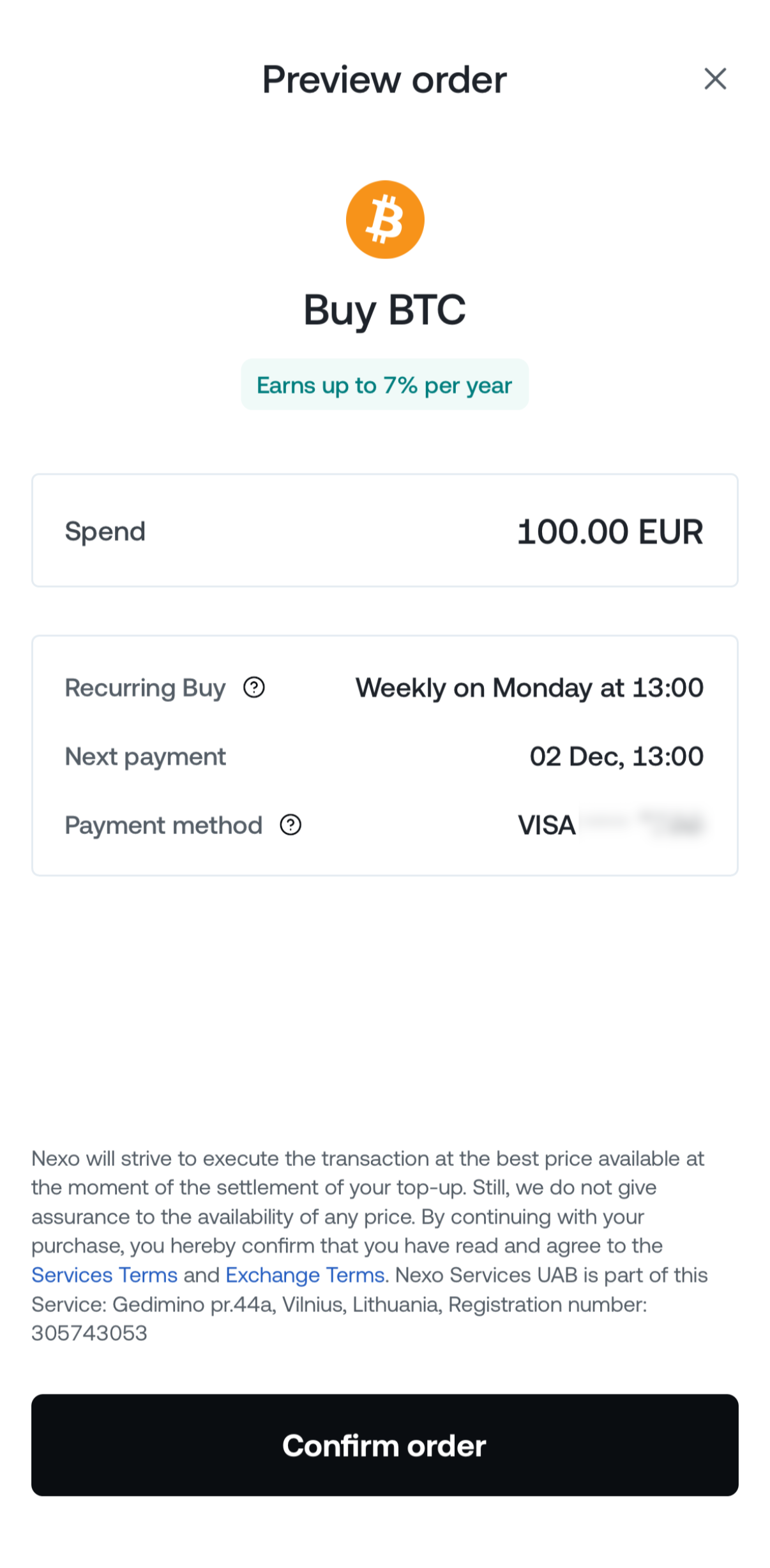 How do I set up Recurring Buys • Nexo