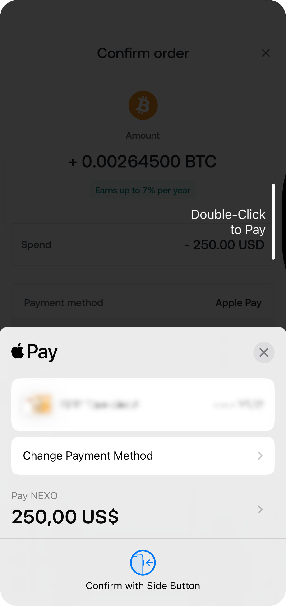 How to buy crypto with a card saved in your Apple/Google Wallet • Nexo