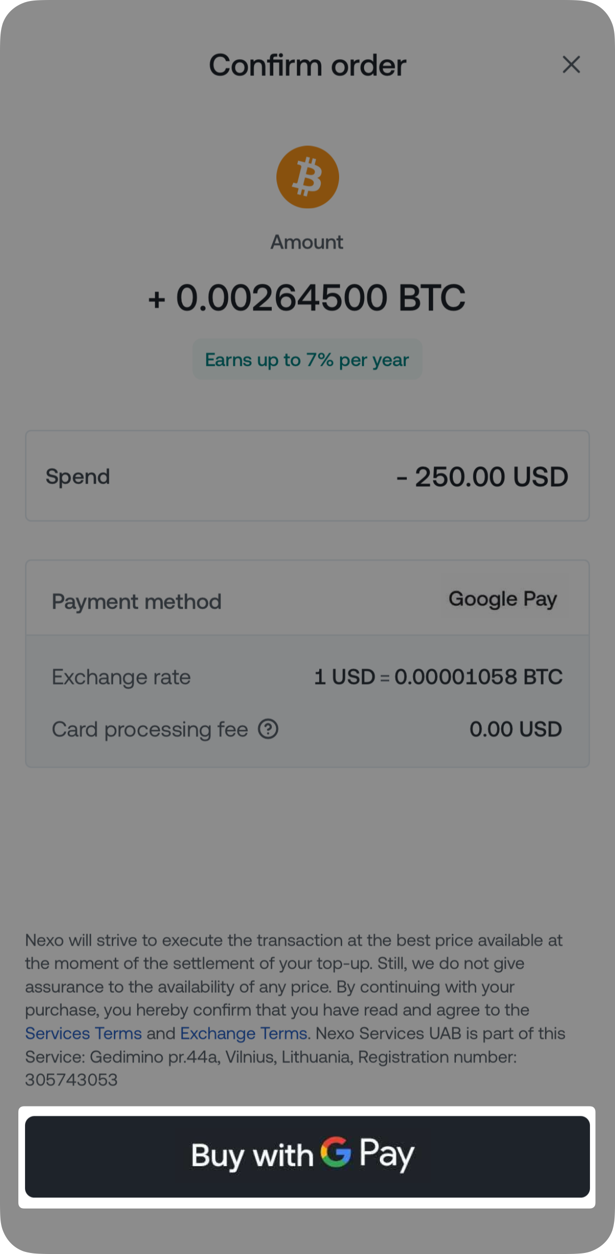 How to buy crypto with a card saved in your Apple/Google Wallet • Nexo