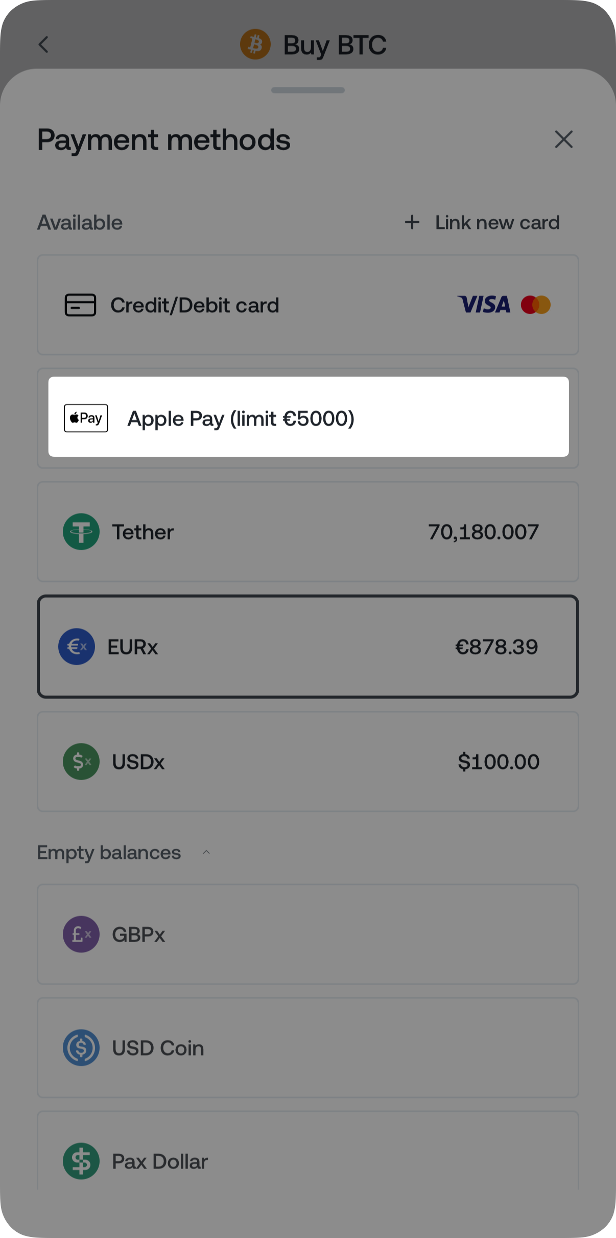 How to buy crypto with a card saved in your Apple/Google Wallet • Nexo