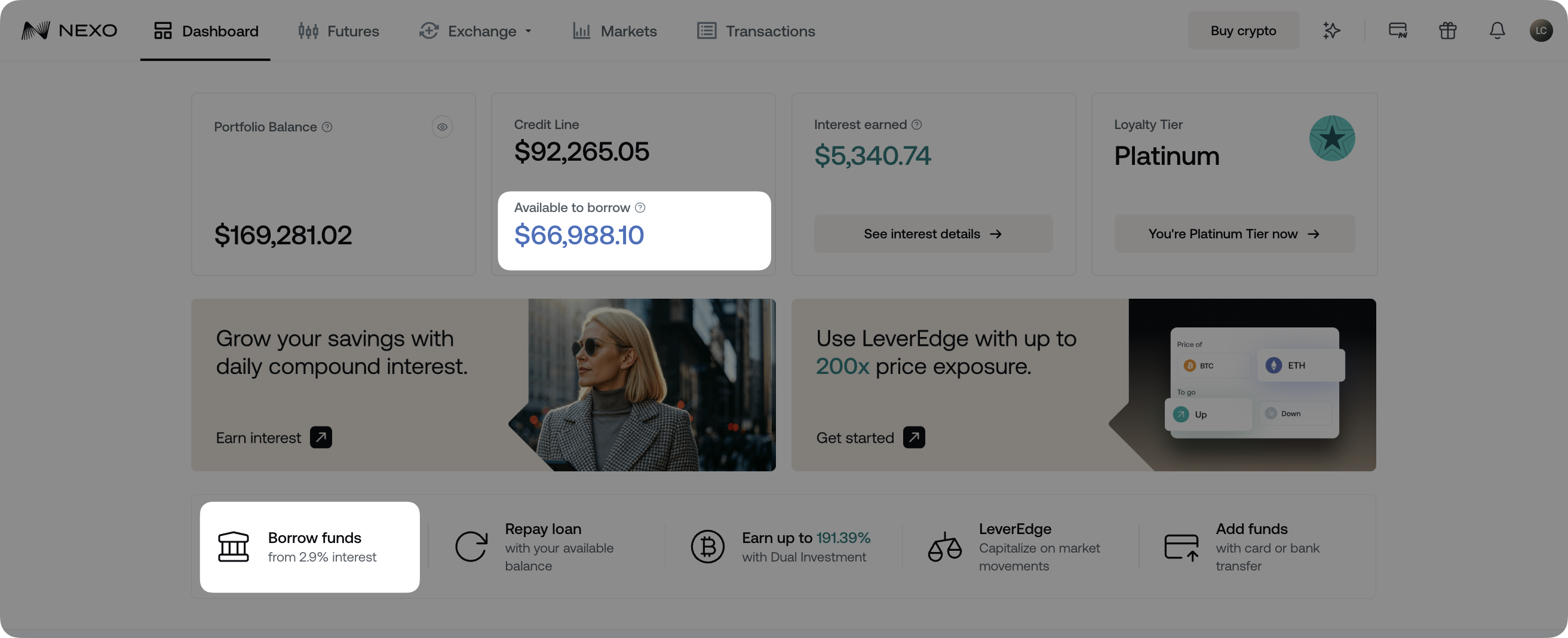 How to transfer your crypto credit to a bank account • Nexo