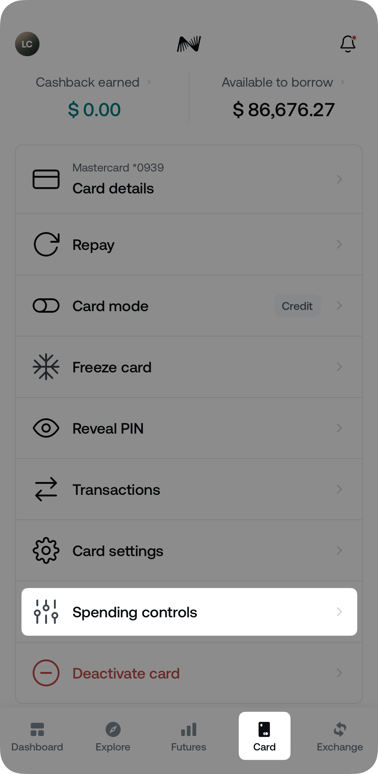 What are the limits and fees of the Nexo Card • Nexo