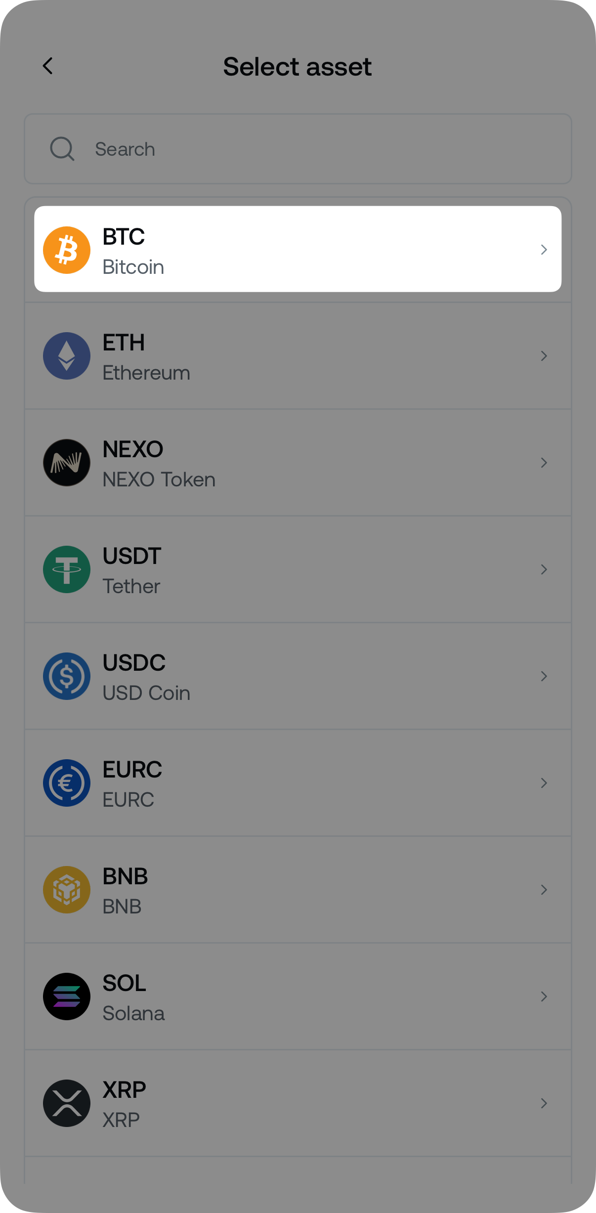 How to top up crypto assets • Nexo