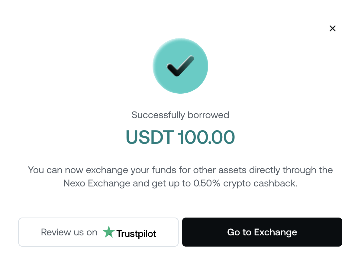 How to take out a loan in stablecoins • Nexo