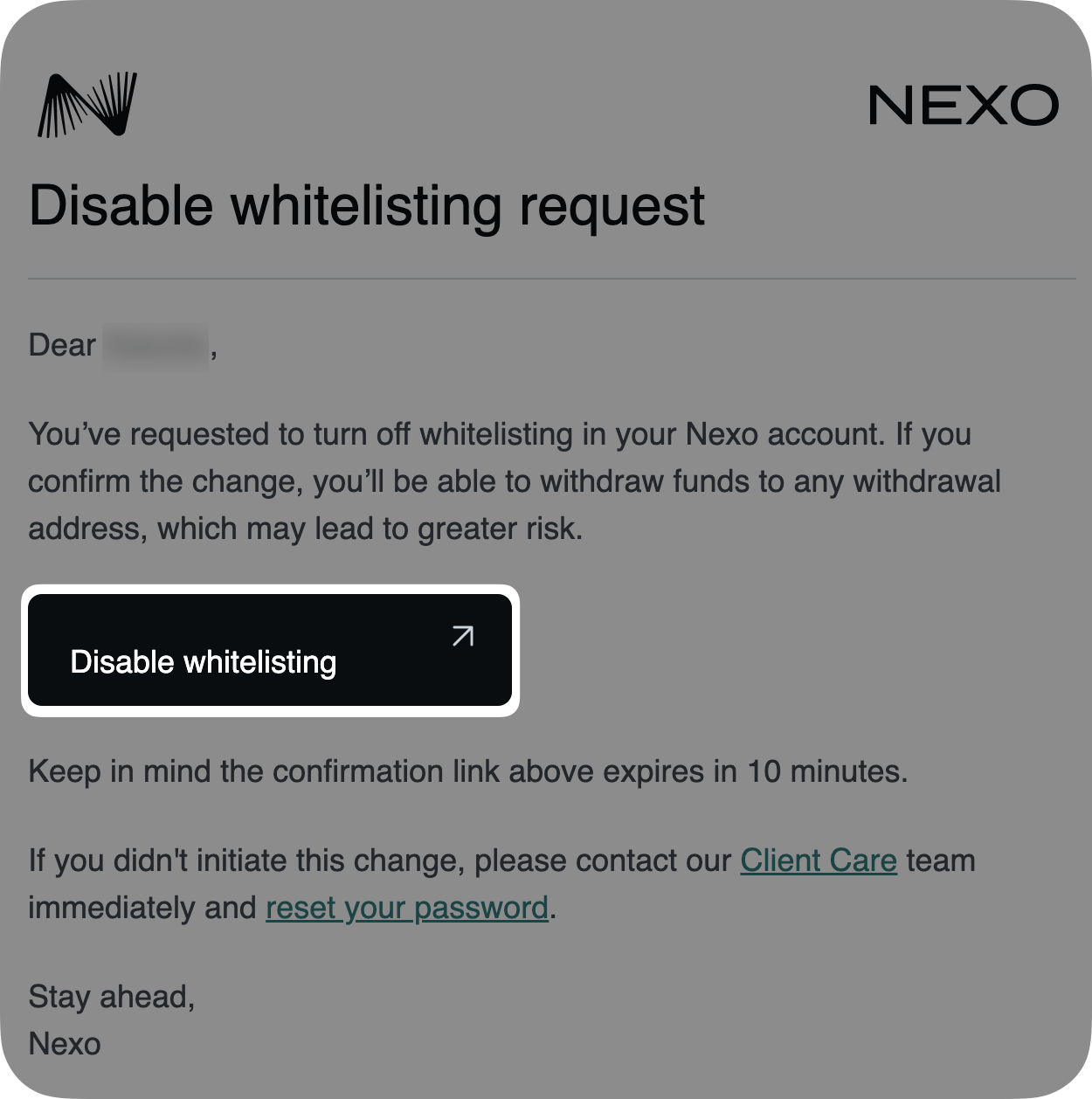 Address book and Whitelisting еxplained • Nexo