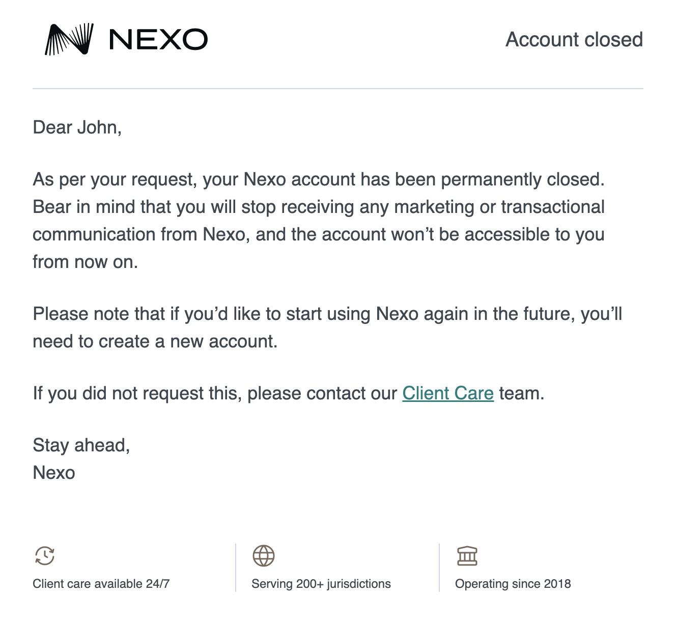 How do I close my account • Nexo