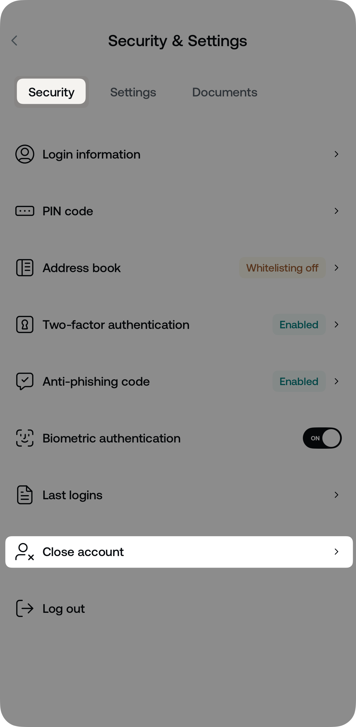 How do I close my account • Nexo