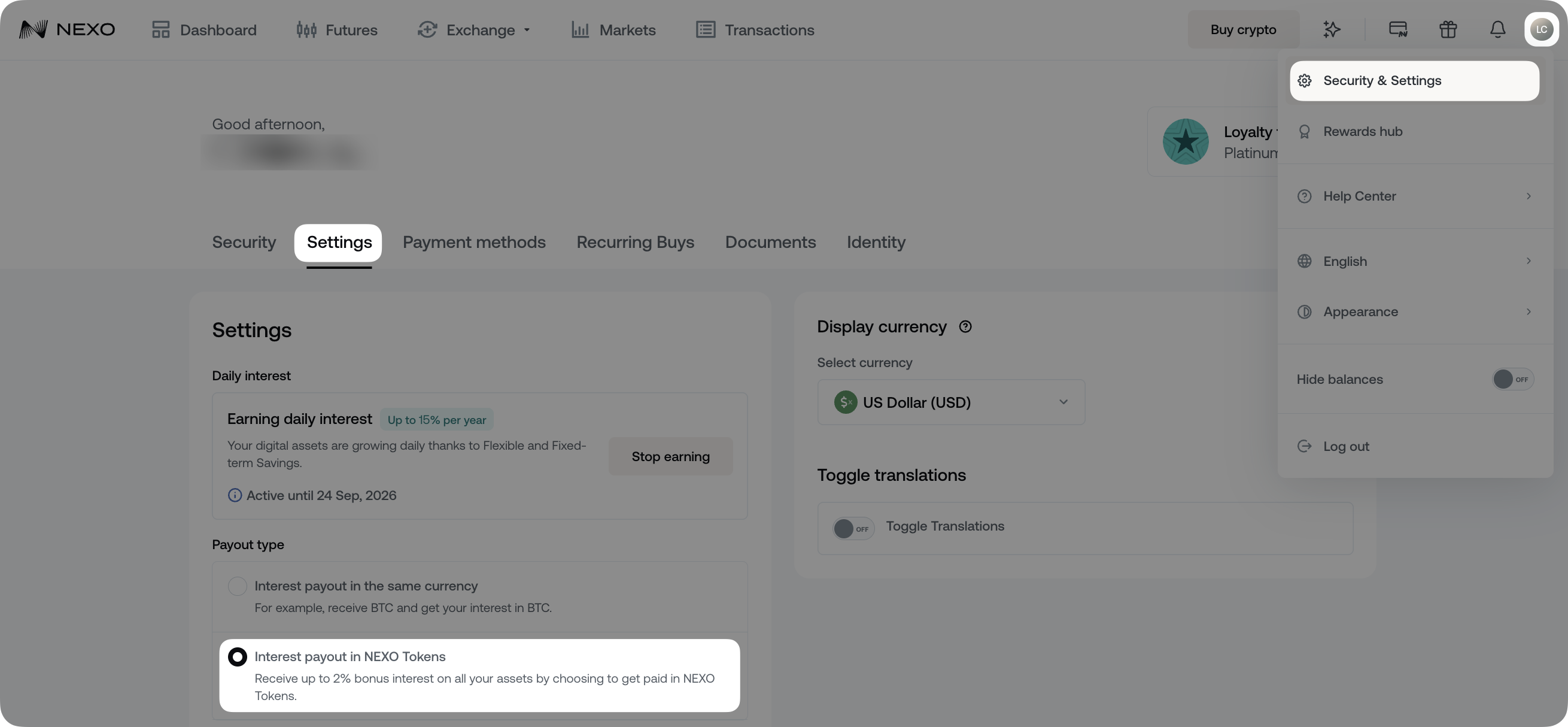 How to earn interest with Fixed-term Savings • Nexo