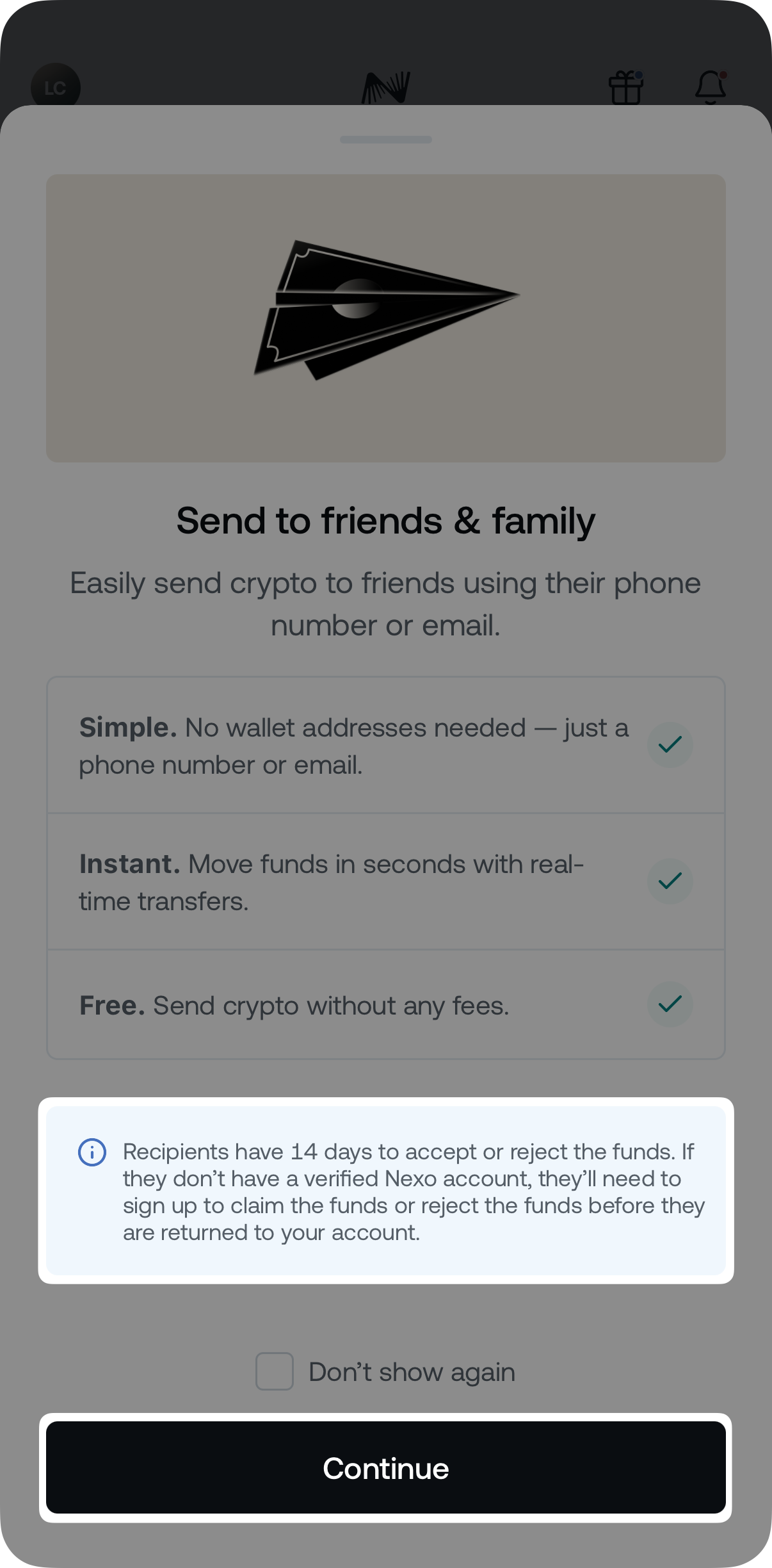 Send crypto to your friends on Nexo instantly and free of charge • Nexo