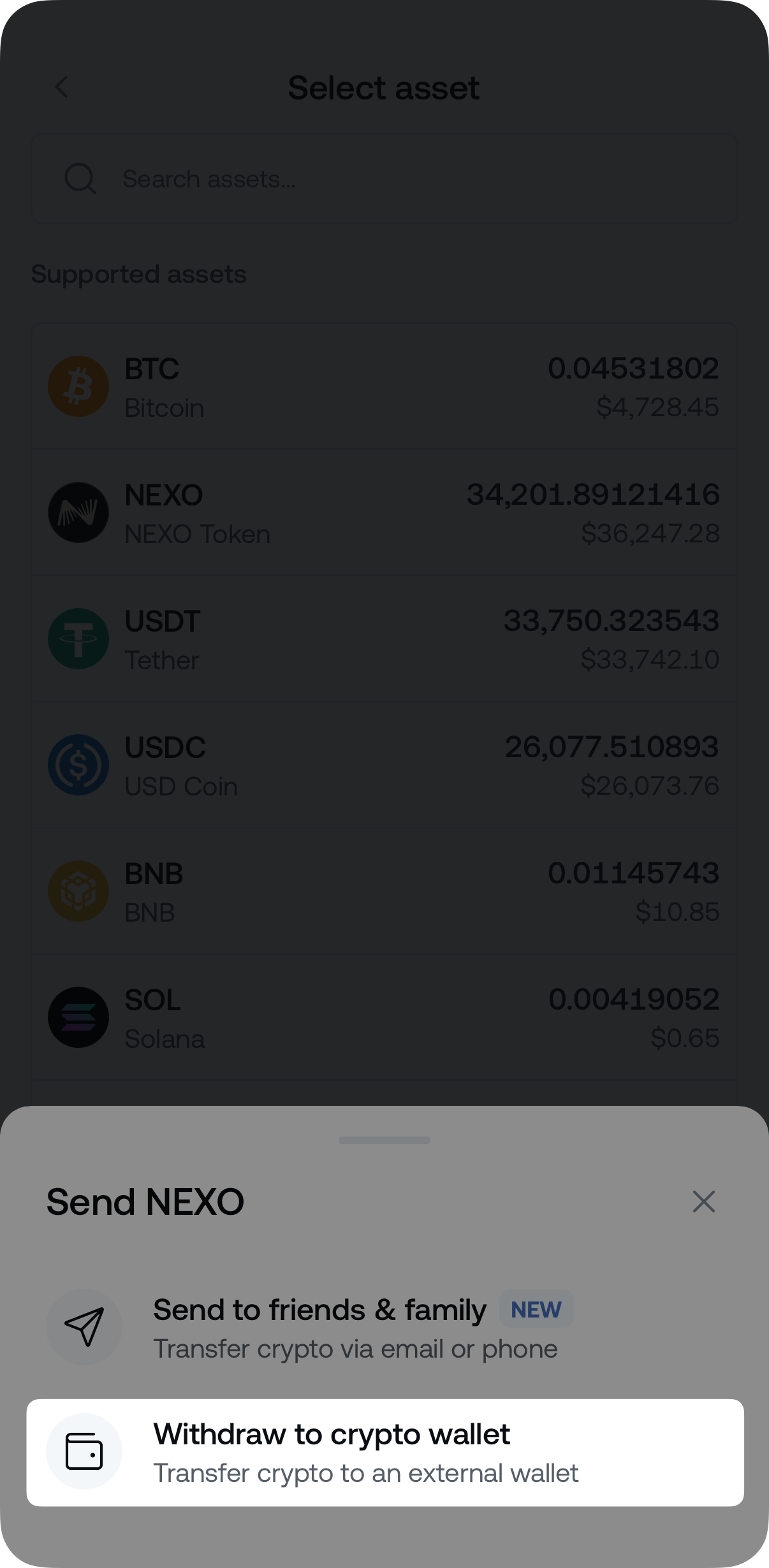 Send crypto to your friends on Nexo instantly and free of charge • Nexo