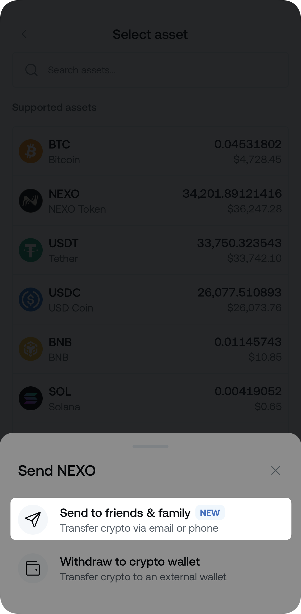 Send crypto to your friends on Nexo instantly and free of charge • Nexo
