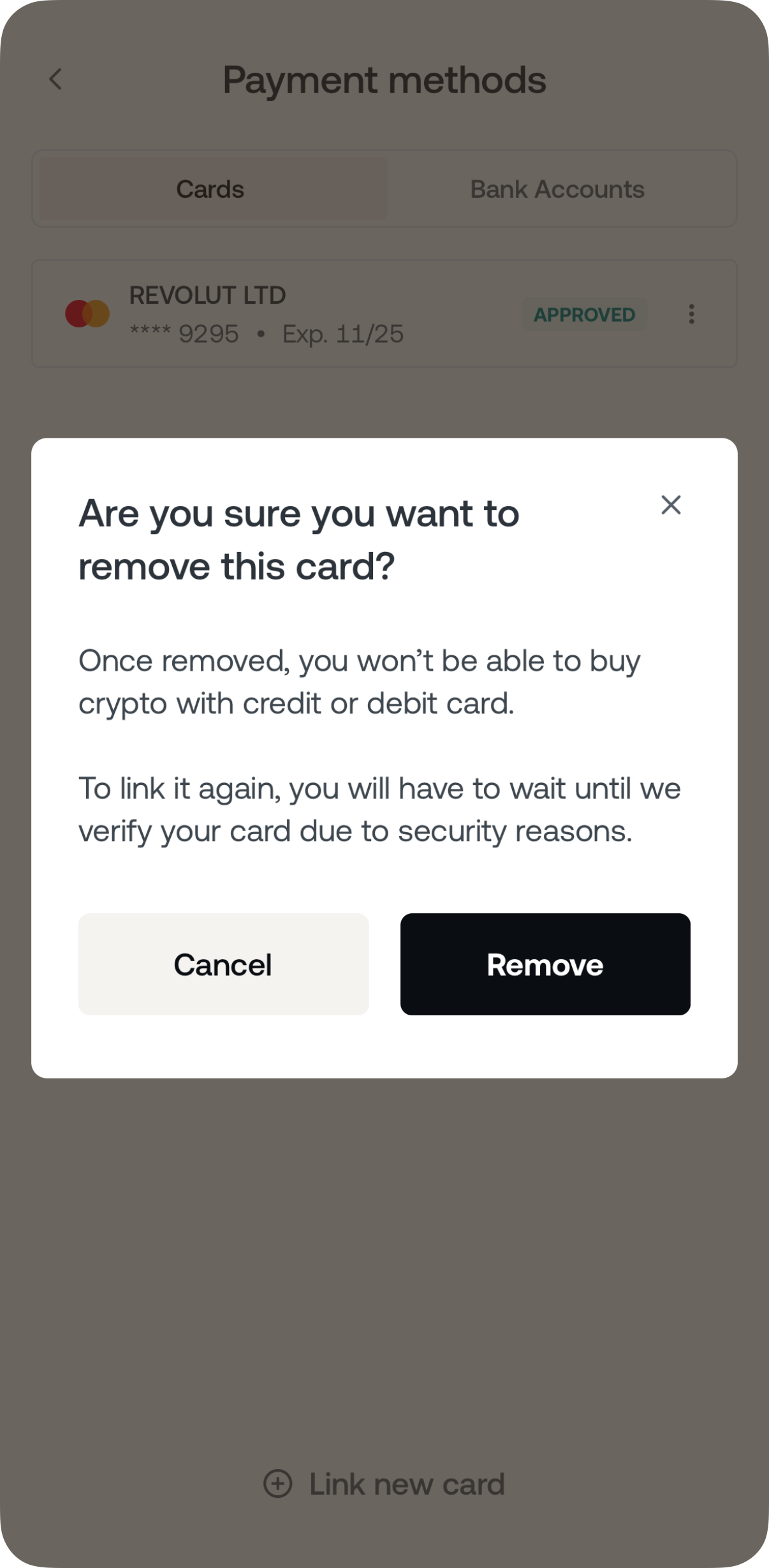 How to link your credit/debit card • Nexo