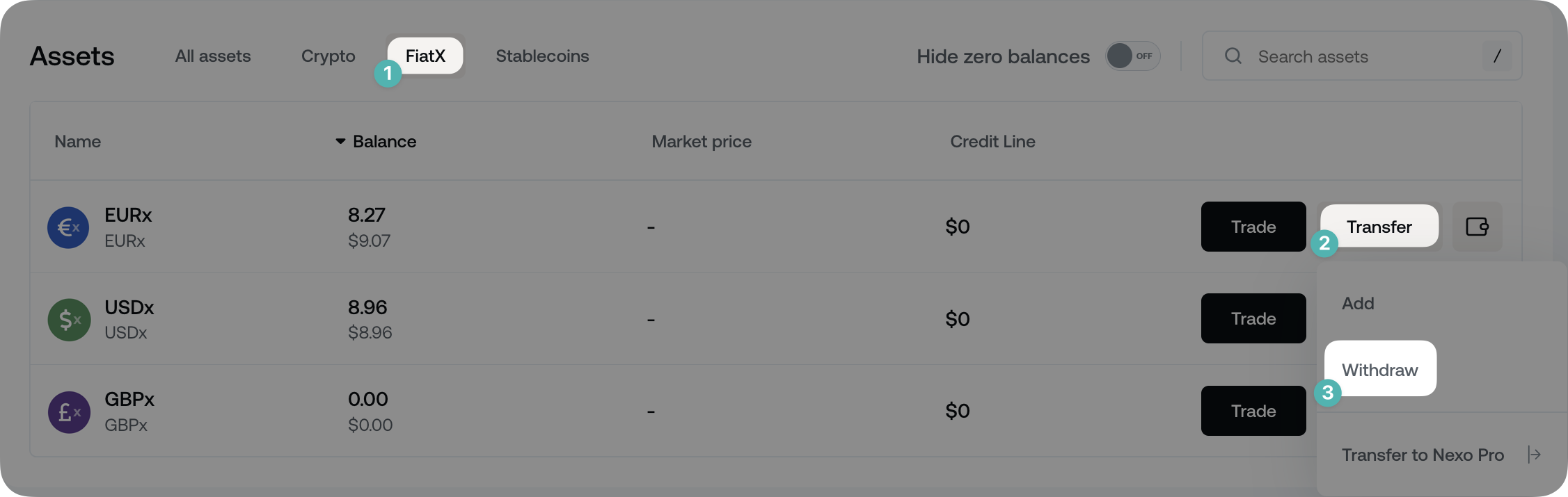 Withdraw to Card • Nexo