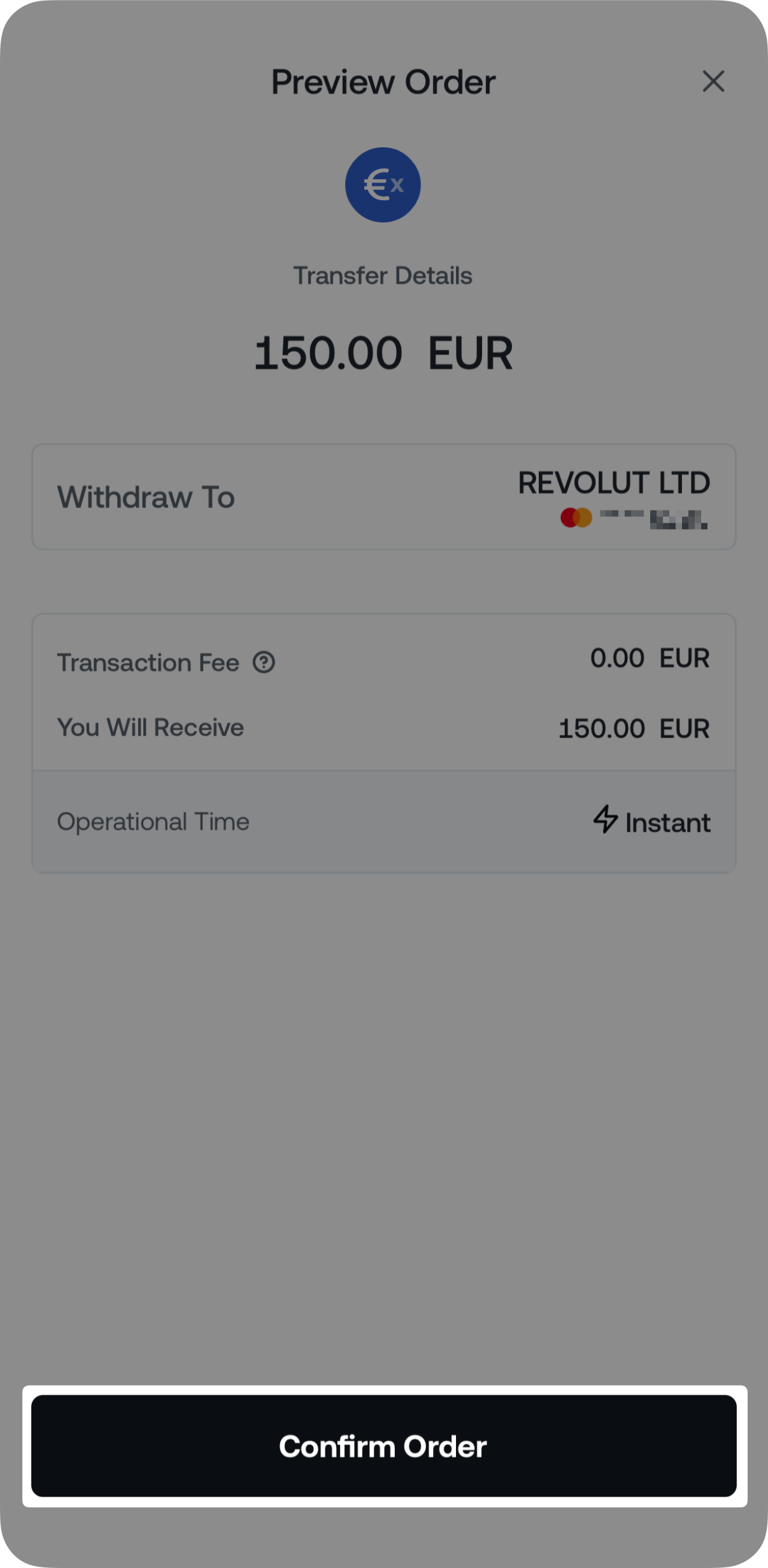 Withdraw to Card • Nexo